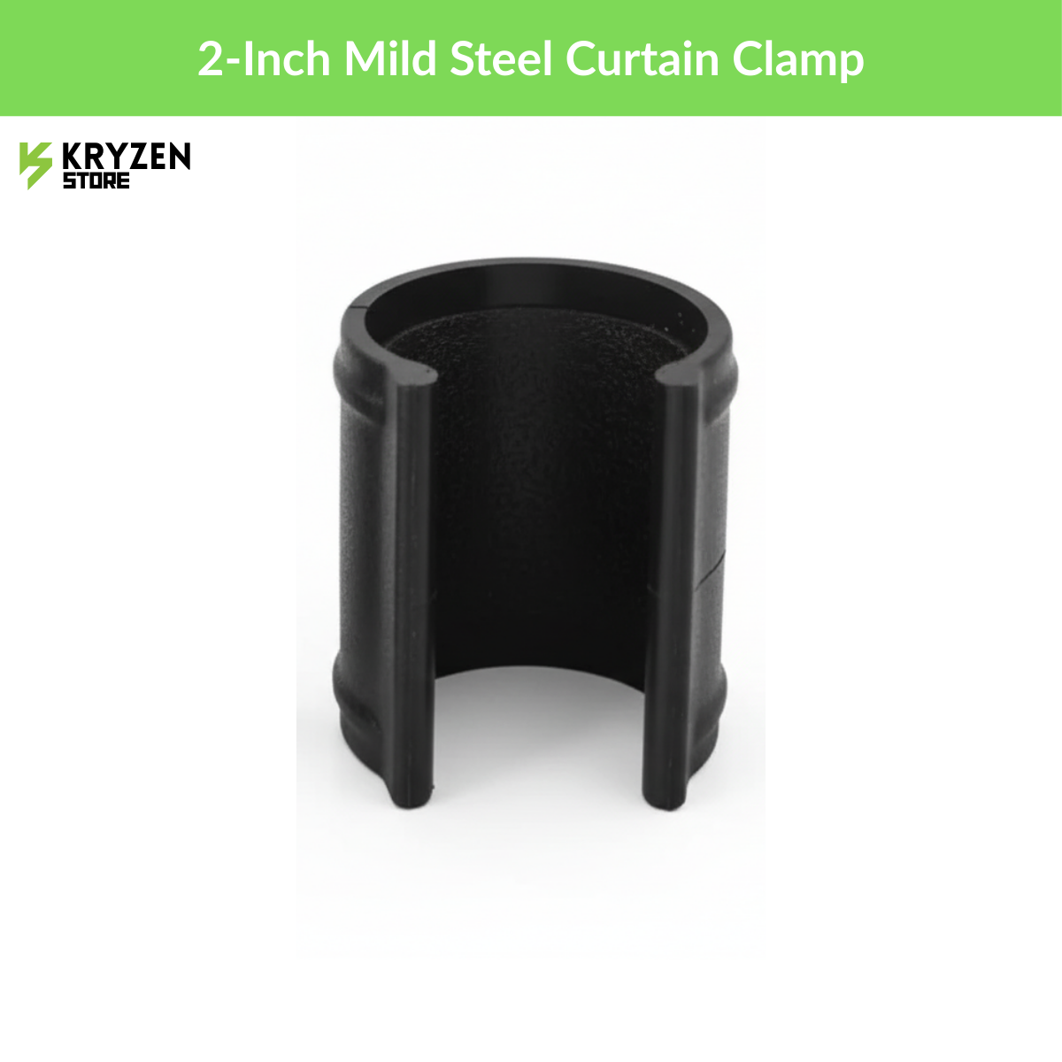 2-Inch Mild Steel Curtain Clamp (Single-Side Bracket) – Durable Polyhouse & Greenhouse Fitting